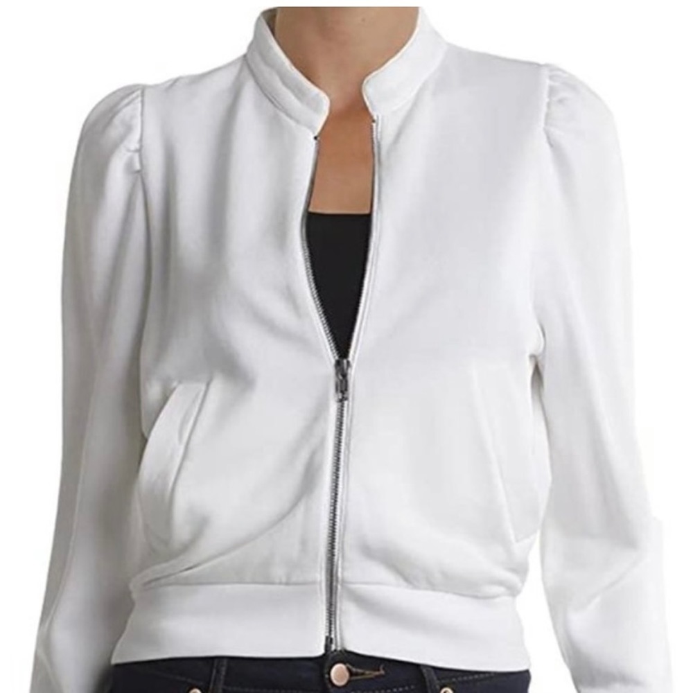 Free People Just For You Shirred White Jacket 🔥🔥HOST PICK🔥🔥 NWT - Picture 2 of 9